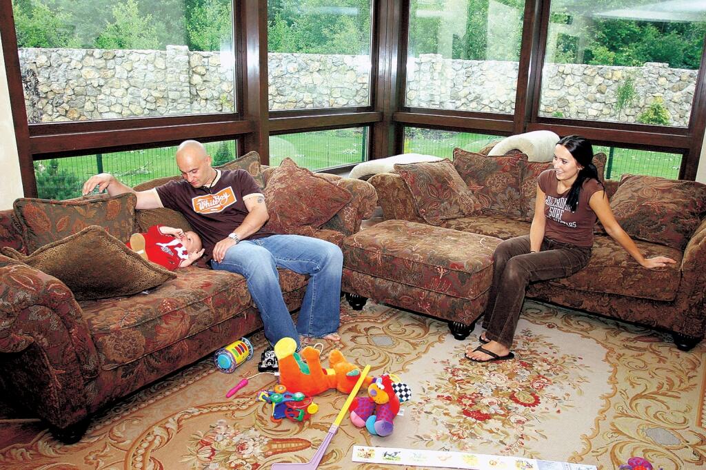 Pavol Demitra so synom Lucasom.