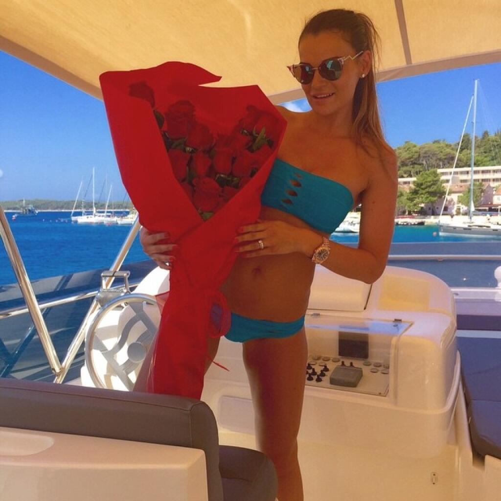 V roku 2015 dostala Barbora kvety aj na dovolenke.