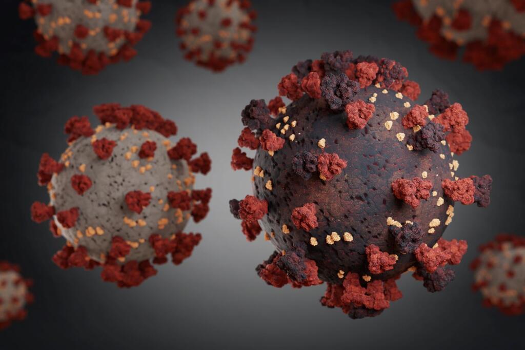 new variant and mutation of coronavirus, covid 19 strain, virus protein infection, 3D Illustration