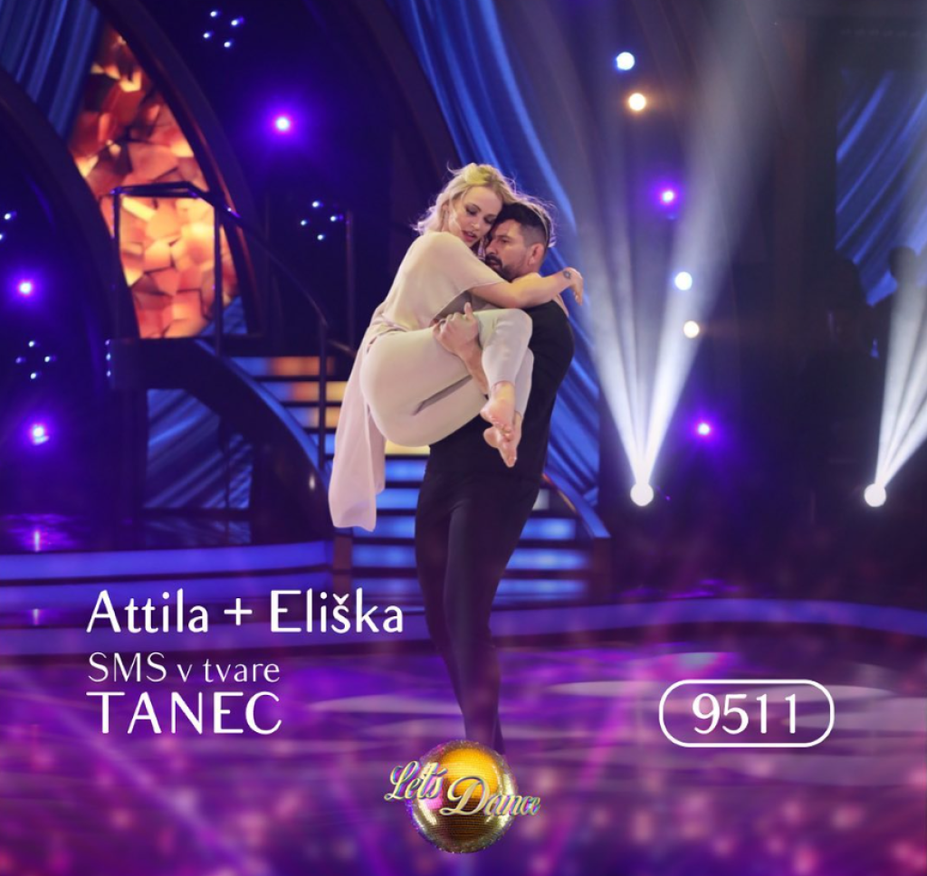 Scénický tanec Elišky Lenčešovej a Attilu Végha.
