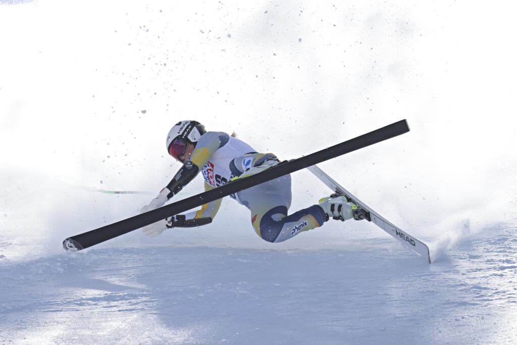 Vickhoff Lieová zažila vo Val di Fassa nepríjemný pád.