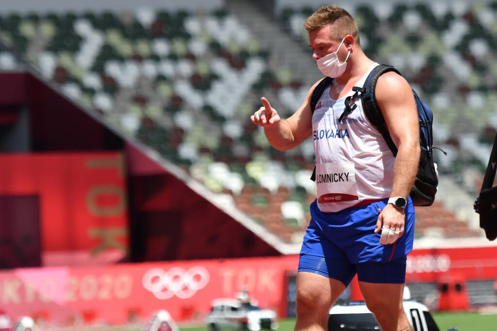 Na snímke slovenský kladivár Marcel Lomnický v kvalifikácii počas XXXII. letných olympijských hier v Tokiu, 2. augusta 2021. FOTO TASR - Martin Baumann