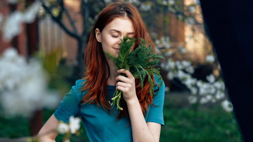 The,Woman,Is,Happy,With,The,Harvest,Of,The,Garden