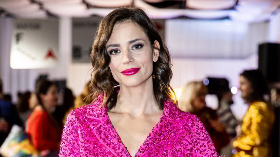 Predstavenie párov tanečnej šou "Let's Dance 2023" v Bratislave. Na snímke Gabriela Marcinková.