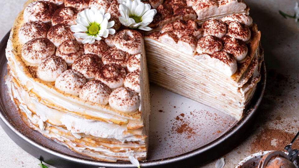 Tiramisu palacinková torta