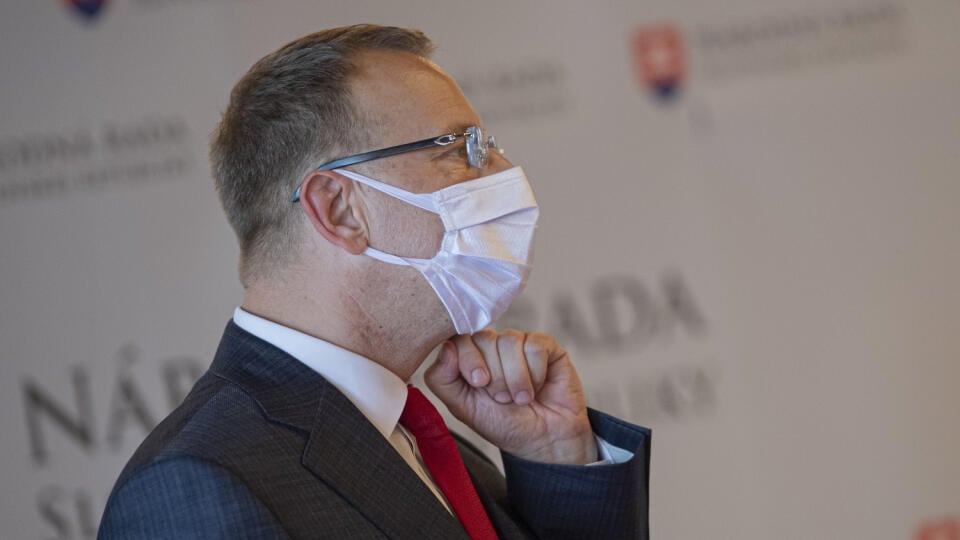 Na snímke predseda Národnej rady SR Boris Kollár počas brífingu ohľadom svojej diplomovej práce. Bratislava, 23. júna 2020. FOTO TASR - Michal Svítok