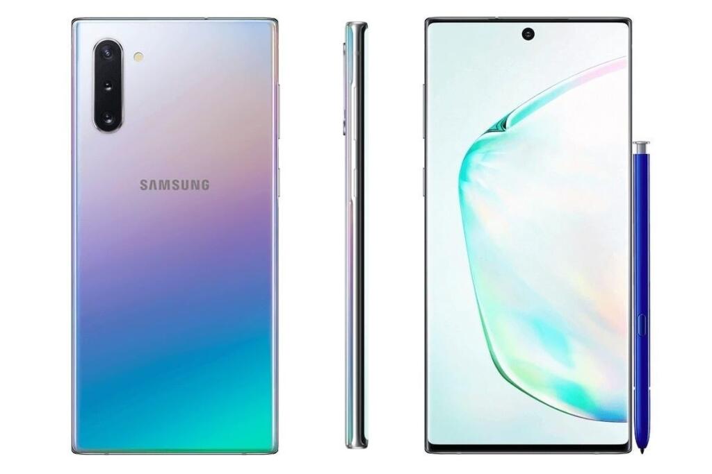 Samsung Galaxy Note 10+ z troch strán