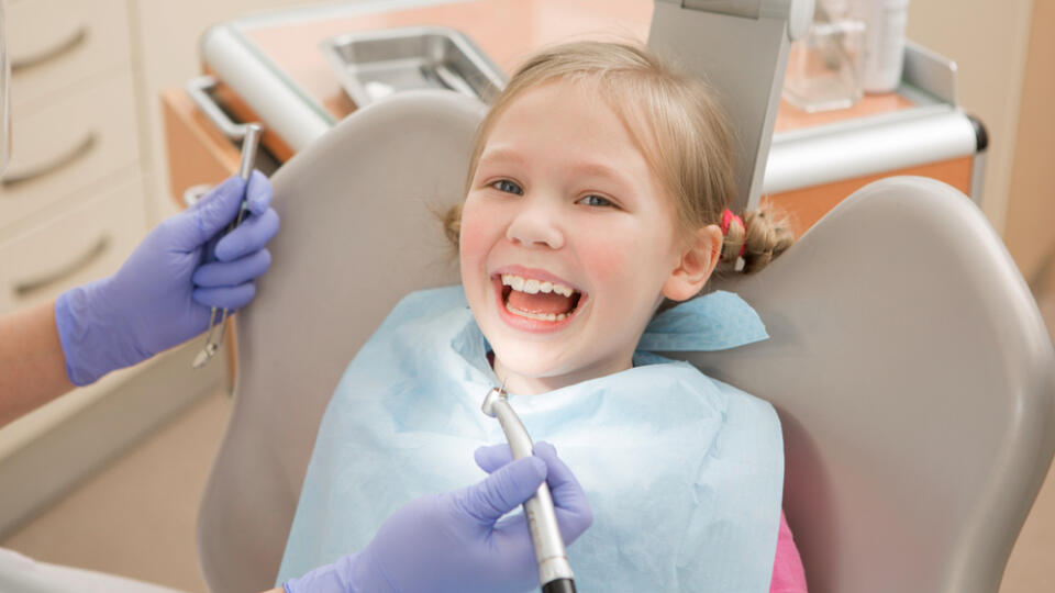 Young,Girl,At,Dentist.,,Dental,Treatment