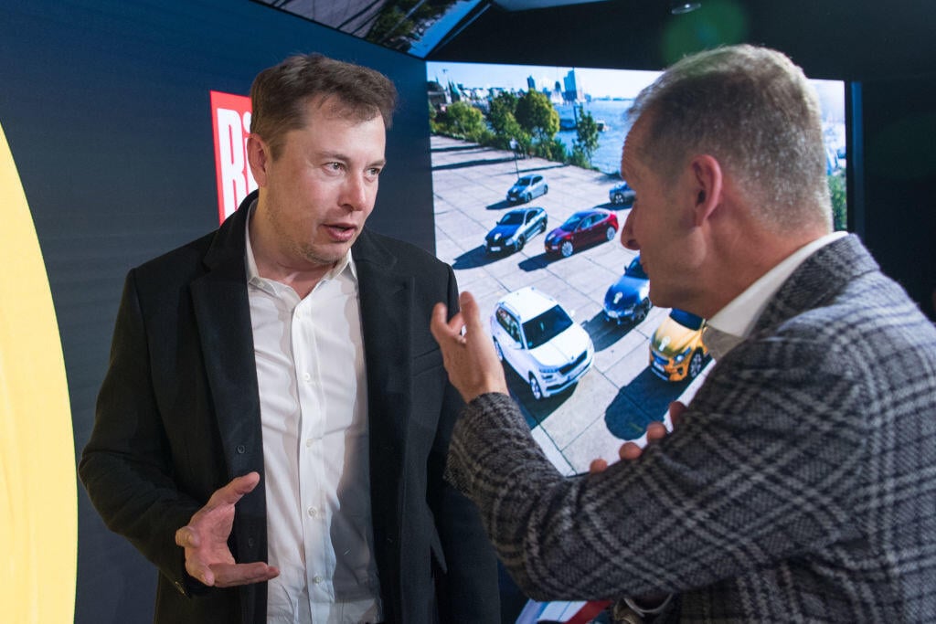 Elon Musk a Herbert Diess