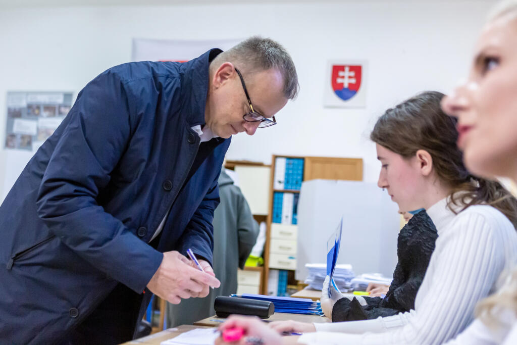 Spojené komunálne a župné voľby 2022. Na snímke je predseda NRSR Boris Kollár. 