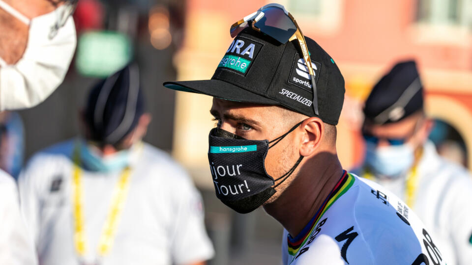 Na snímke Peter Sagan počas prvého dňa na tohtoročnej Tour de France.