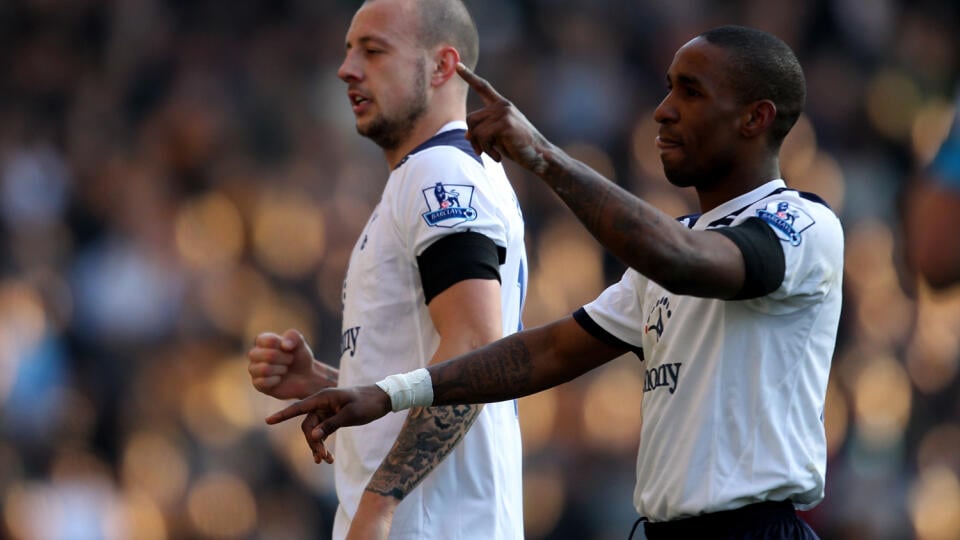 Alan Hutton a Jermain Defoe