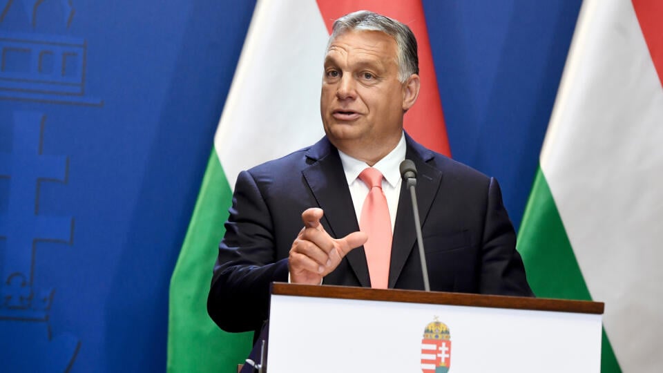 Na snímke maďarský premiér Viktor Orbán.