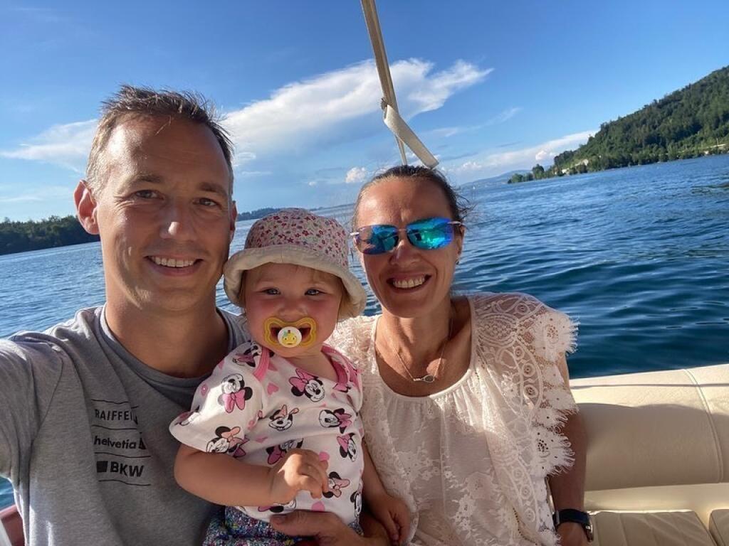 Martina Hingisová si užíva výlet s rodinou.