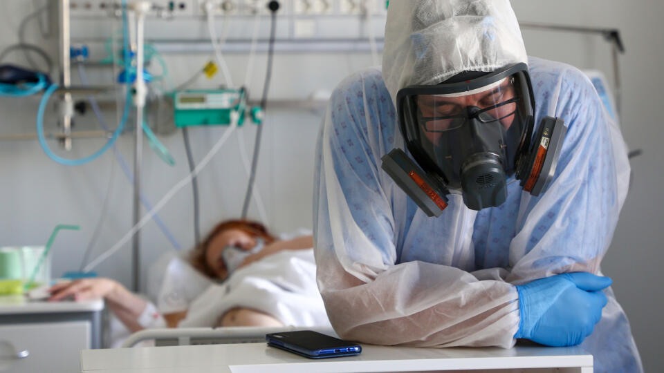 Hospital treating COVID-19 patients in Volgograd, Russia