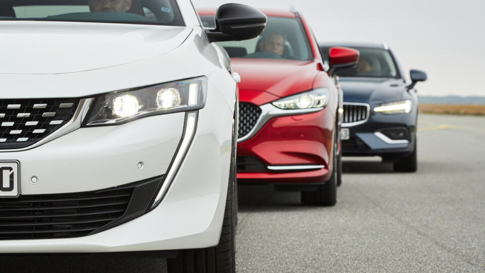 Mazda 6, Peugeot 508, Volvo V60