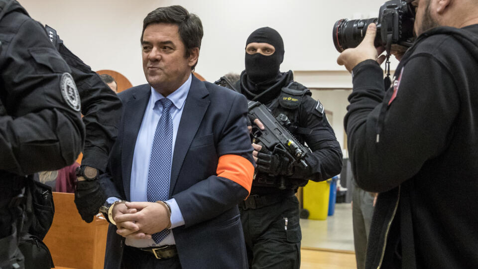 Druhé pojednávanie na Špecializovanom trestnom súde v Pezinku vo veci vraždy investigatívneho novinára Jána Kuciaka a jeho snúbenice Martiny Kušnírovej. Na snímke je Marián Kočner.
