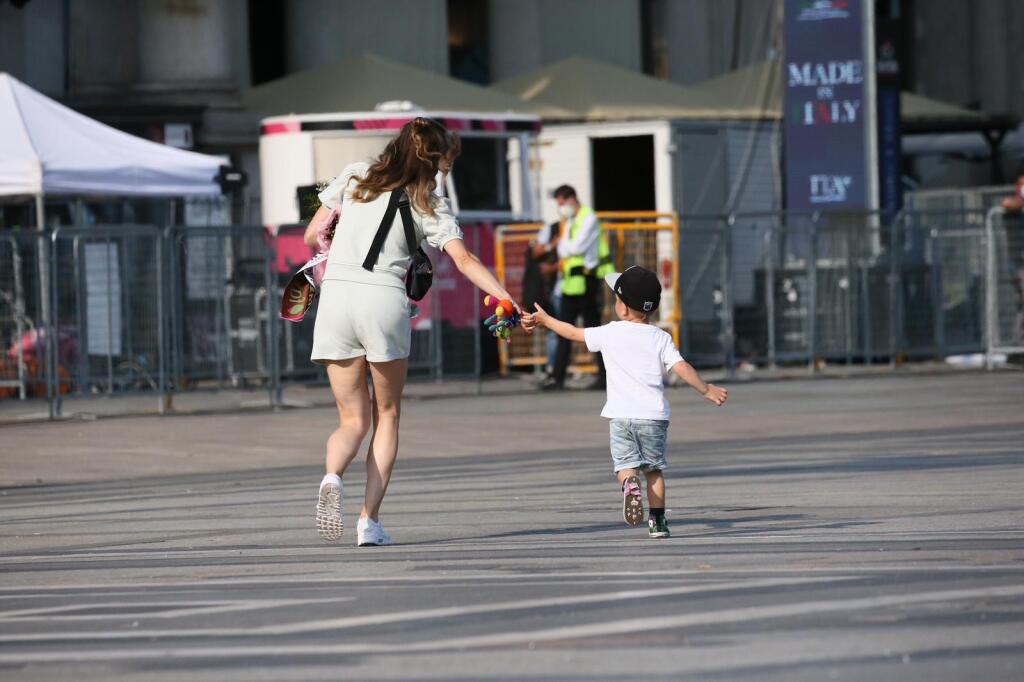 Katarína zavítala na záver Giro d'Italia aj so synčekom Marlonom.
