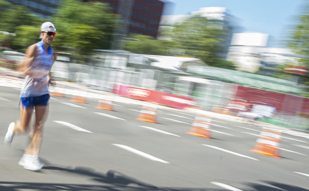Na snímke slovenský reprezentant v chôdzi na 50 km Matej Tóth počas pretekov na XXXII. letných olympijských hrách 2020 v japonskom Sappore v piatok 6. augusta 2021. FOTO TASR - Martin Baumann