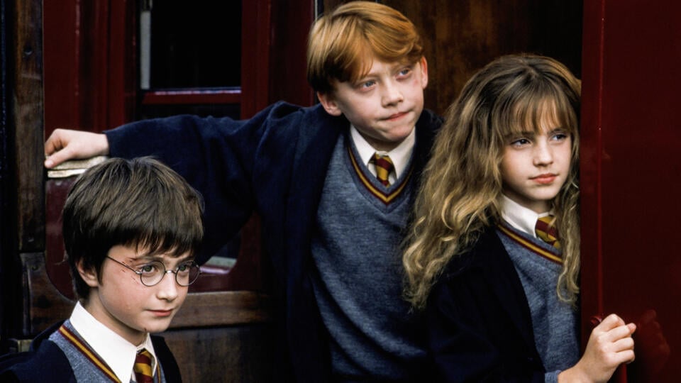 Harry Potter, Hermiona a Ron