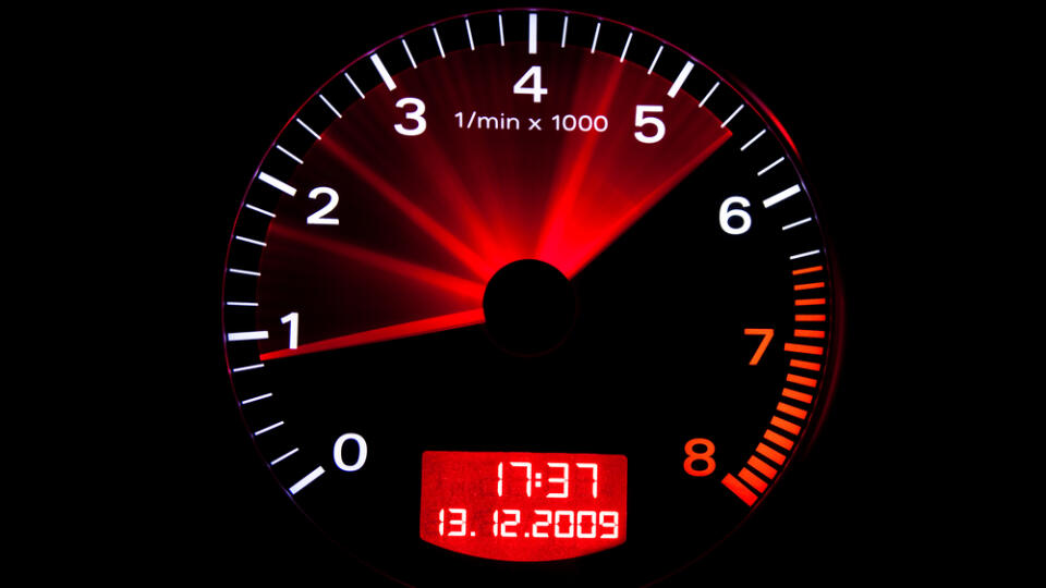 Close,Up,Of,A,Tachometer,Or,Rev,Counter,With,Needle