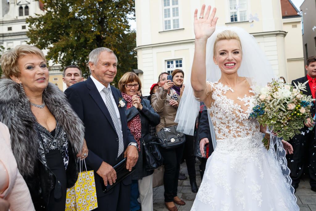 Svadba Zlatice Puskarovej a Patrika Svajdu v Trnave