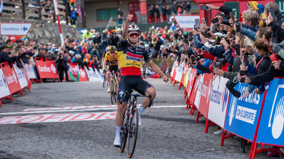 Remco Evenepoel ovládol tretiu etapu Vuelty 2023.