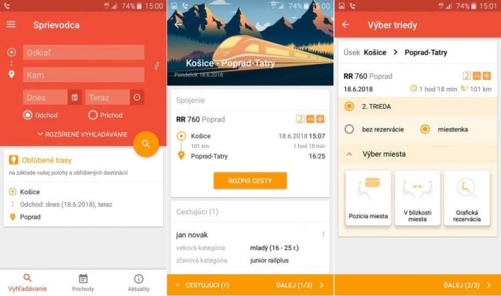 Železnice sľubujú modernejší predaj lístkov cez web a aplikáciu. Pozrite si prvé náhľady