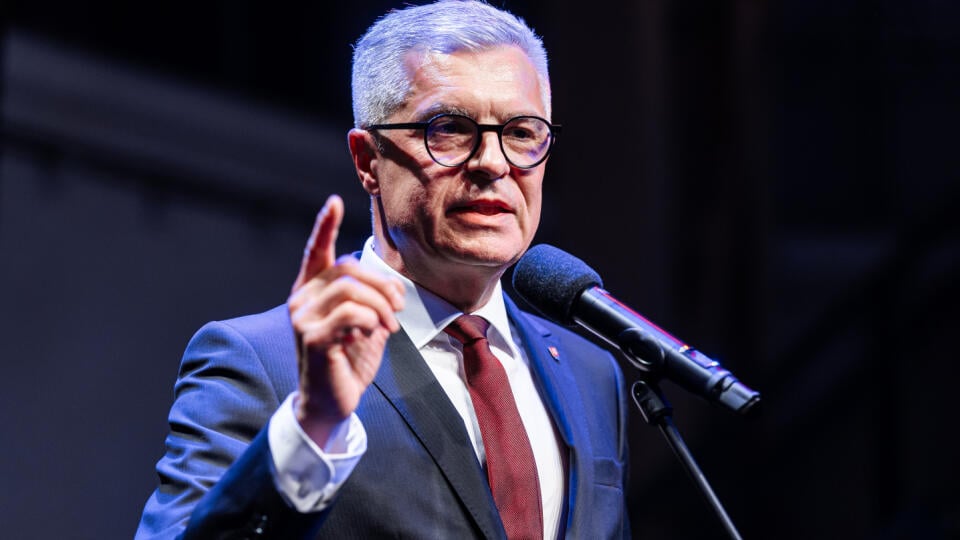 Volebná centrála prezidentského kadidáta Ivana Korčoka v Bratislave. Na snímke Ivan Korčok.