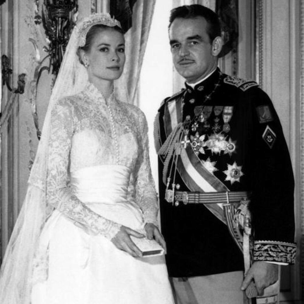 Monacký kniežací pár: Rainier III a Grace Kelly, hollywoodska hviezda.