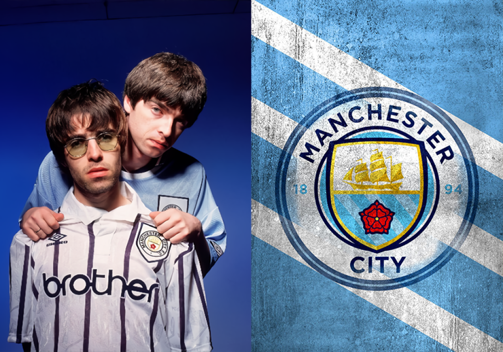 Oasis/Gallagherovci (Manchester City) - Bratia Liam a Noel Gallagher, ktorý sú členmi britskej skupiny Oasis pochádzajú z mesta Manchester. Logicky tak fandia klubu z ich rodného mesta, avšak nie je to slávnejší United, ale v posledných rokoch úspešnejší City. Sky Blues podporujú už od detstva, teda od čias keď bol tím hlboko v tieni slávnejšieho mestského rivala. Klubovú príslušnosť zdedili po svojom otcovi.