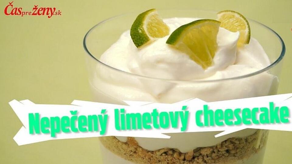 Nepečený limetový cheesecake