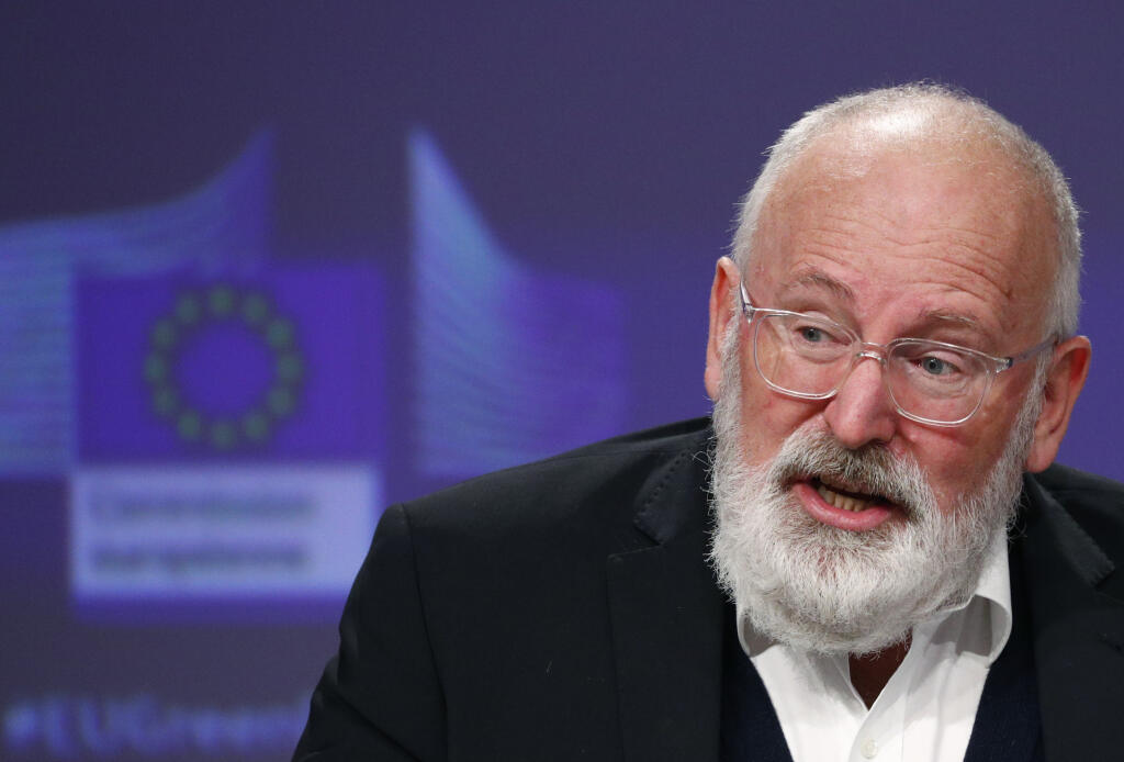 JB 14 Brusel - Podpredseda Európskej komisie Frans Timmermans počas tlačovej konferencie k  predstaveniu energetickej správy EÚ v sídle EÚ v Bruseli 14. októbra 2020. Európska komisia (EK) predstavila v stredu prvú stratégiu EÚ na zníženie emisií metánu od roku 1996, ktorá zavádza opatrenia na zníženie emisií metánu v Európe i na medzinárodnej úrovni. FOTO TASR/AP

European Commission Vice President Frans Timmermans speaks during a media conference on the Methane Strategy and the Renovation Wave