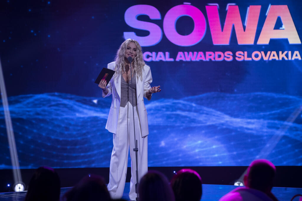 Druhý ročník odovzdávania ocenení Social Media Awards pre najúspešnejších influencerov na Slovensku. Na snímke je Dara Rolins.