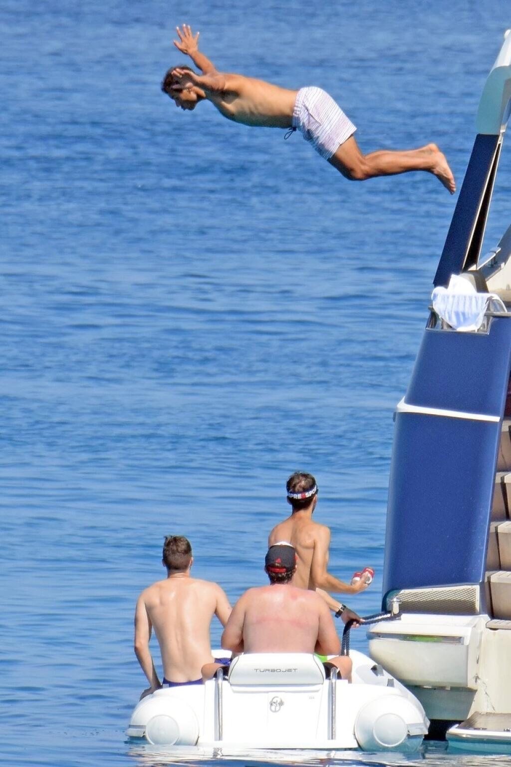 Exclusive__Rafa Nadal with some friends during a holiday in Formentera