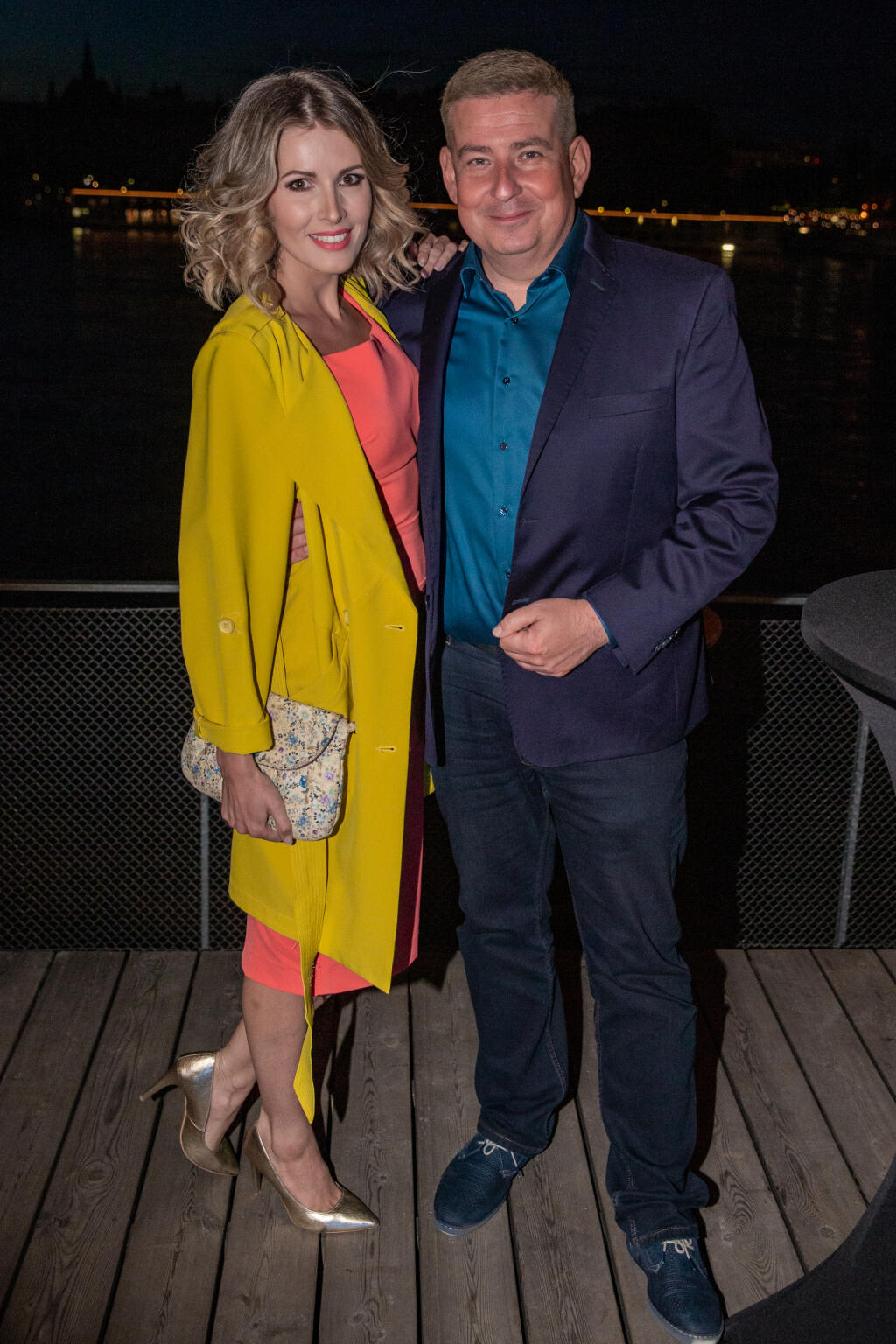 25. “ MEDIA PARTY ” TV Markíza sa uskutočnila na lodi Sundeck na Tyšrovom Nábreží v Bratislave. Na snímke je Miriam Kalisová a Patrik Herman.