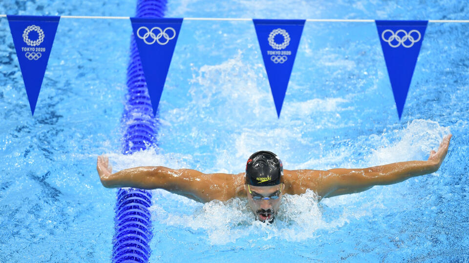 Na snímke slovenský reprezentant v plávaní Richard Nagy na tréningu počas XXXII. letných olympijských hier v Tokiu 22. júla 2021. FOTO TASR - Michal Svítok