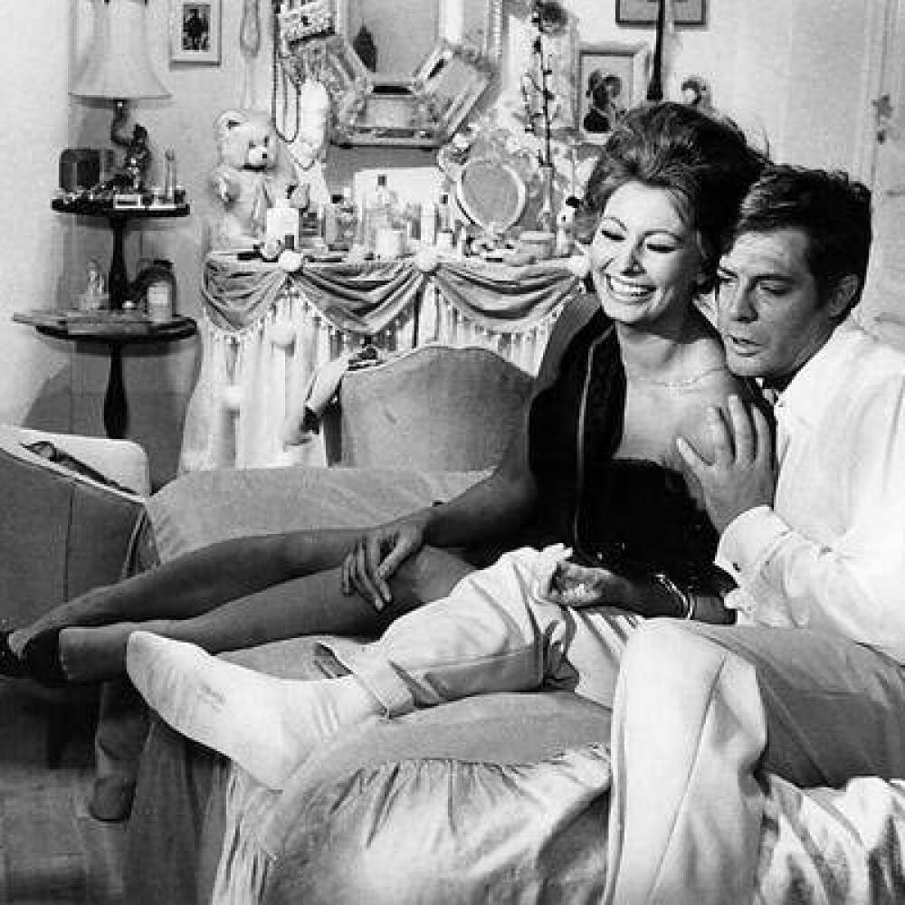 Spohia Loren a Marcello Mastroianni
