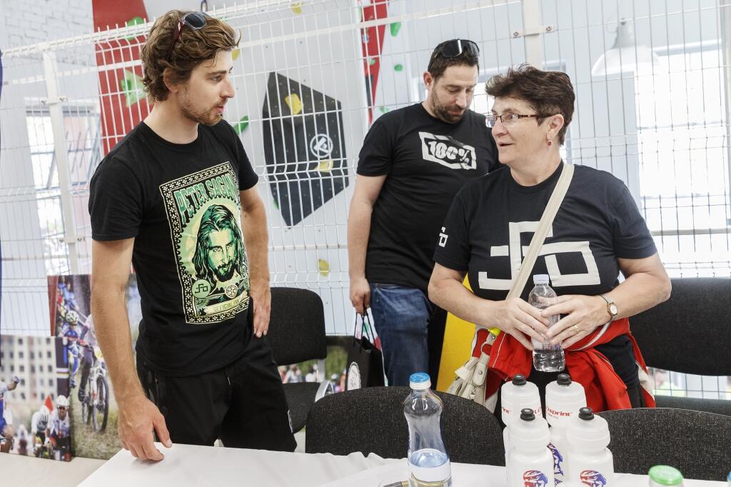 Peter Sagan s mamou Helenou.