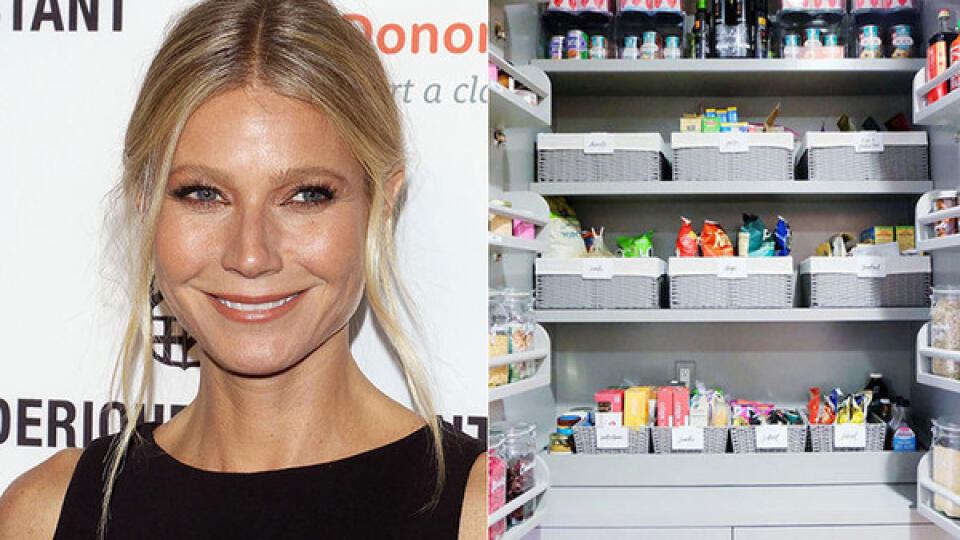 Gwyneth Paltrow má špajzu dokonalo zorganizovanú.