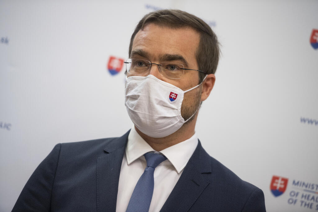 Na snímke minister zdravotníctva SR Marek Krajčí (OĽaNO) počas tlačovej konferencie po skončení konferencie Onkológia na Slovensku: realita vs. očakávania. V Bratislave 26. júna 2020. FOTO TASR - Jaroslav Novák
