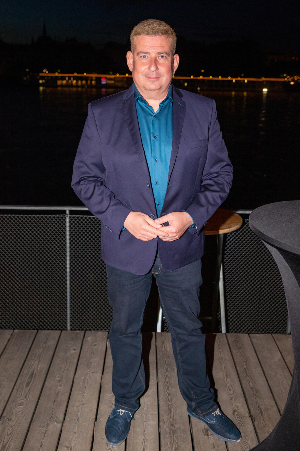25. “ MEDIA PARTY ” TV Markíza sa uskutočnila na lodi Sundeck na Tyšrovom Nábreží v Bratislave. Na snímke je Patrik Herman.