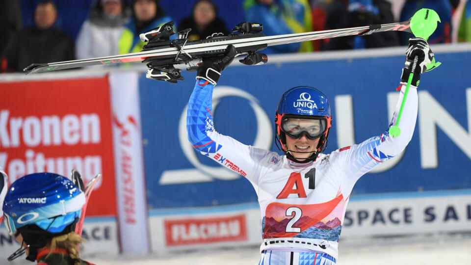 Petra Vlhová vyhrala slalom vo Flachau.