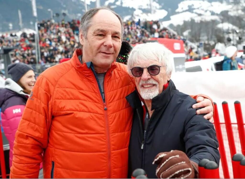 Gerhard Berger s bývalým šéfom f1 Bernie Ecclestonom.