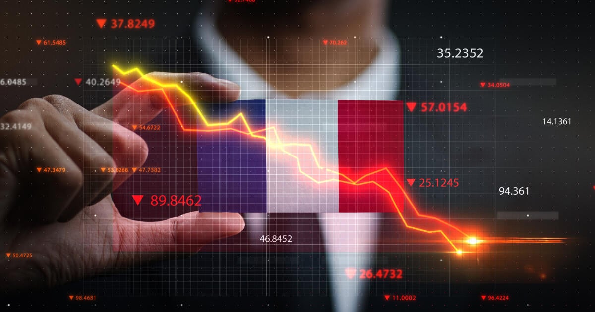 The French stock market lags behind the German index The French stock market lags behind the German index