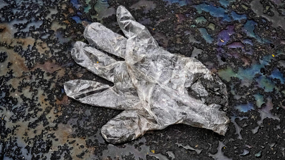 Disposable Glove in a Parking Lot is a Sign of the Times