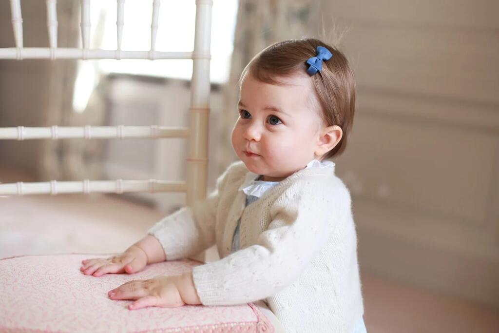 Princezná Charlotte, keď mala jeden rok.