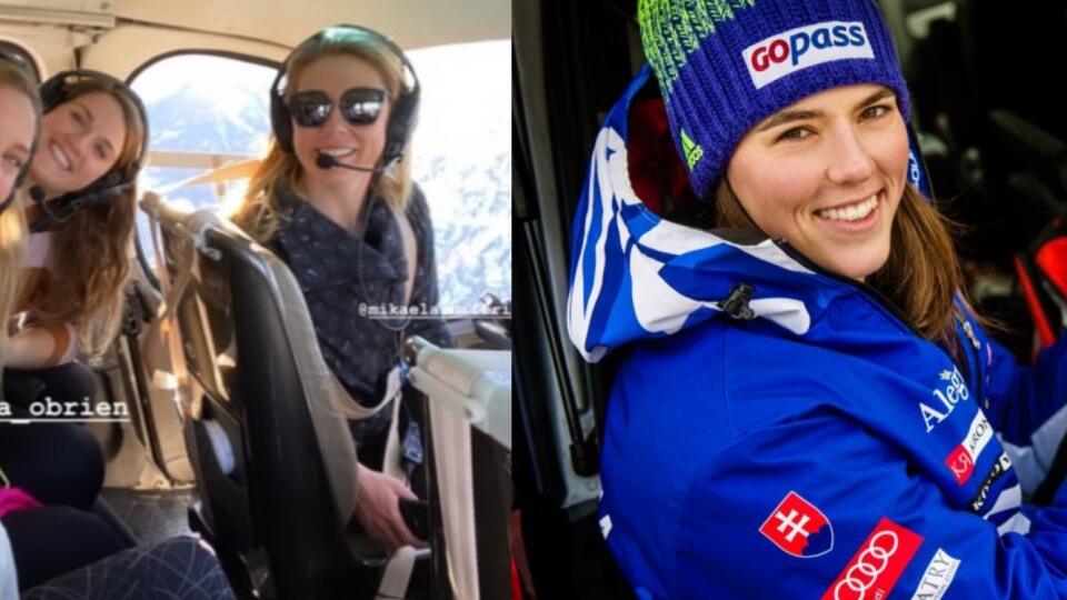 Kým Mikaela na jednotlivé preteky cestuje letecky, Petra je odkázaná na auto.