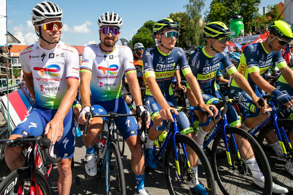 Spoločné Majstrovstvá Slovenska a Česka v cestnej cyklistike. Na snímke je Peter Sagan.