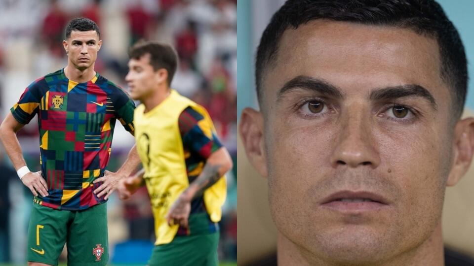 Ronaldov ofučaný a znechutený výraz hovorí za všetko. Na majstrovstvách sveta sedel na lavičke náhradníkov prvýkrát.